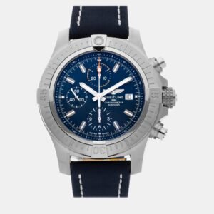 Breitling Blue Stainless Steel Avenger A13317101C1X2 Automatic Men's Wristwatch 45 mm