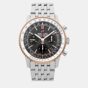 Breitling Grey Stainless Steel Navitimer UB0121211F1A1 Automatic Men's Wristwatch 43 mm