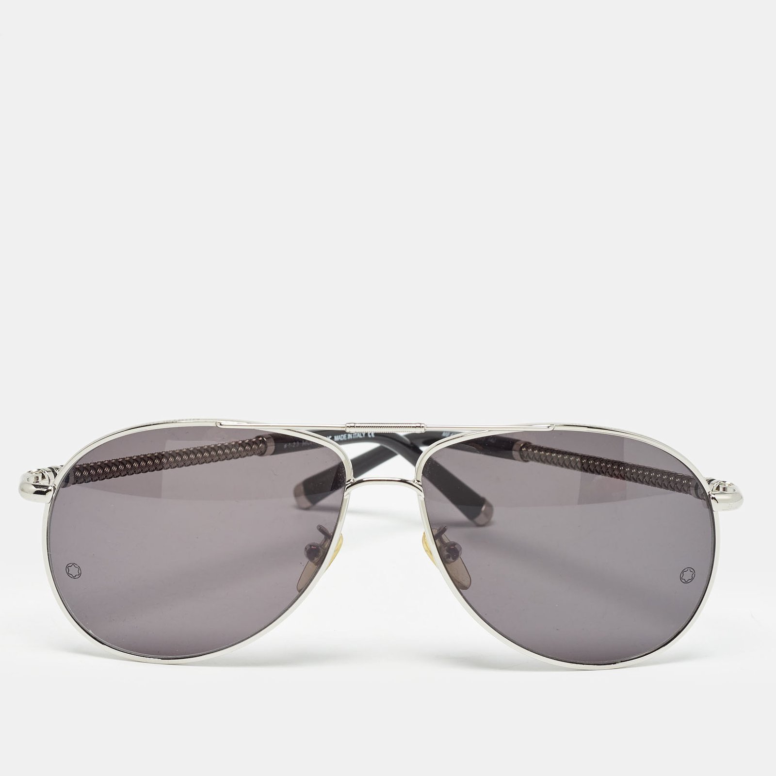 Montblanc Black MB425S Aviator Sunglasses