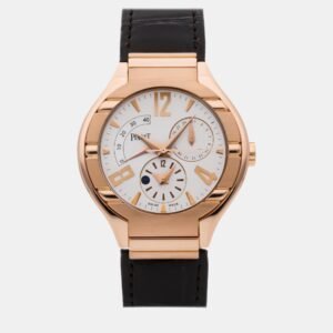 Piaget Silver 18k Rose Gold Polo G0A30028 Automatic Men's Wristwatch 40 mm