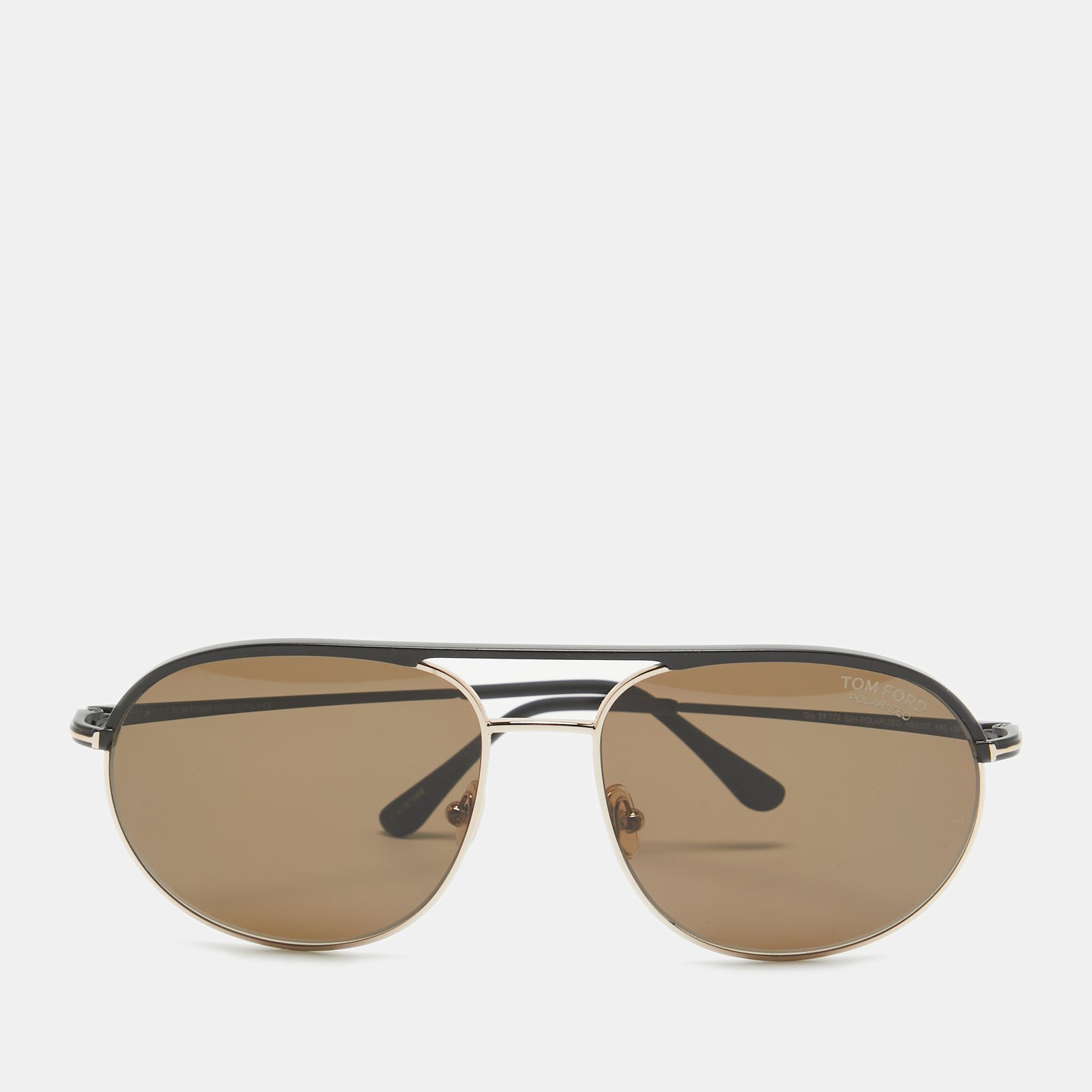 Tom Ford Brown/Black Gio TF772 Aviator Sunglasses