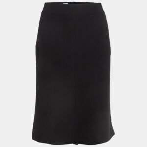 Armani Collezioni Black Silk Formal Pencil Skirt XL