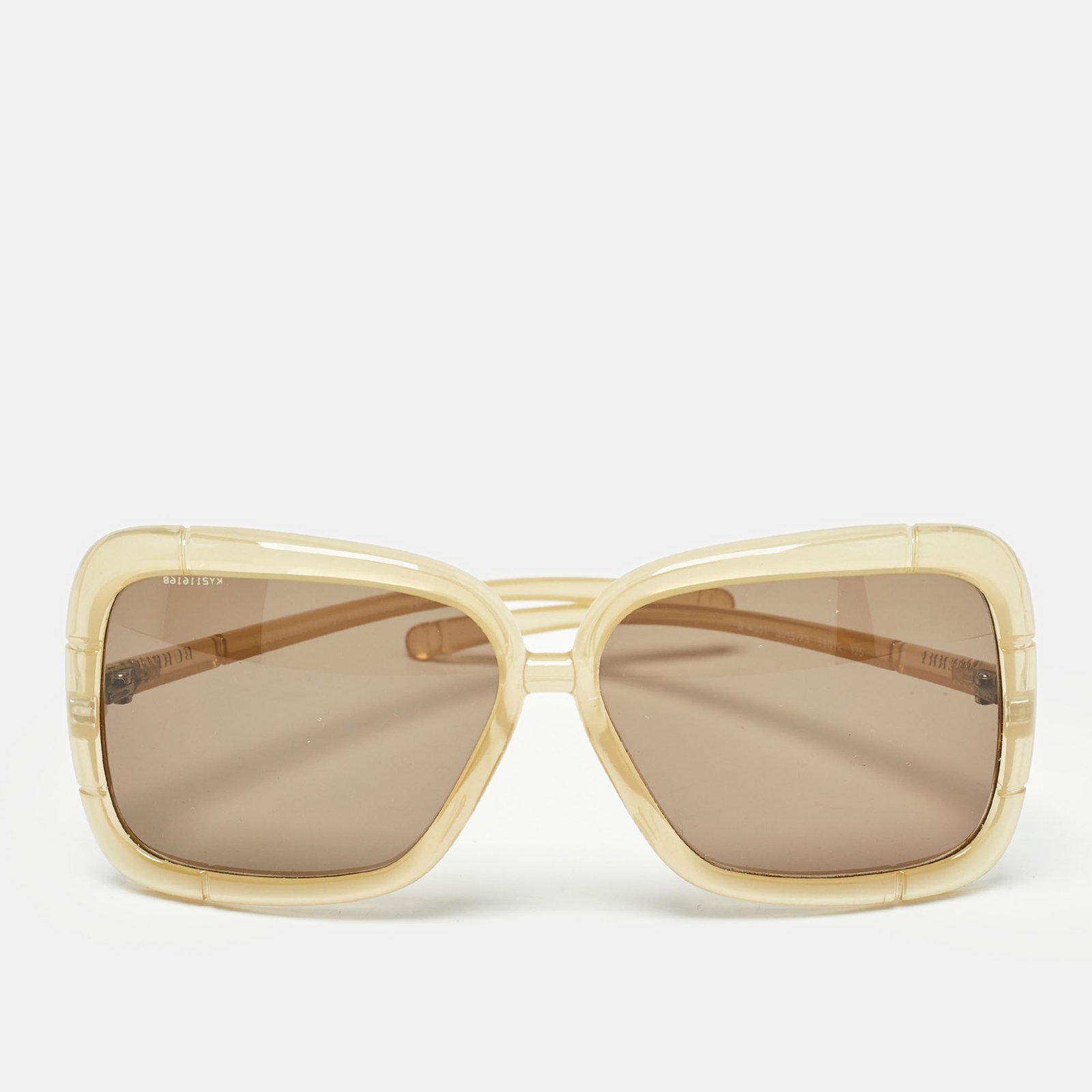 Burberry Cream Acetate B 4001 Square Sunglasses