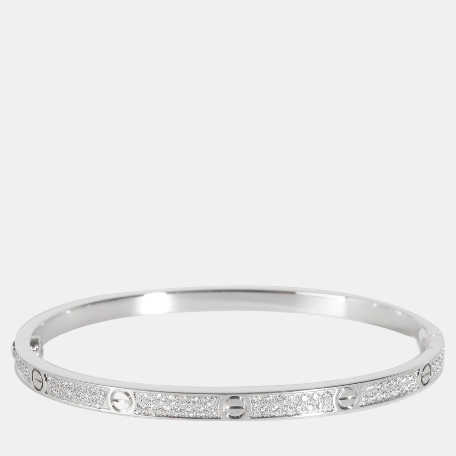 Cartier 18k White Gold Love Bracelet