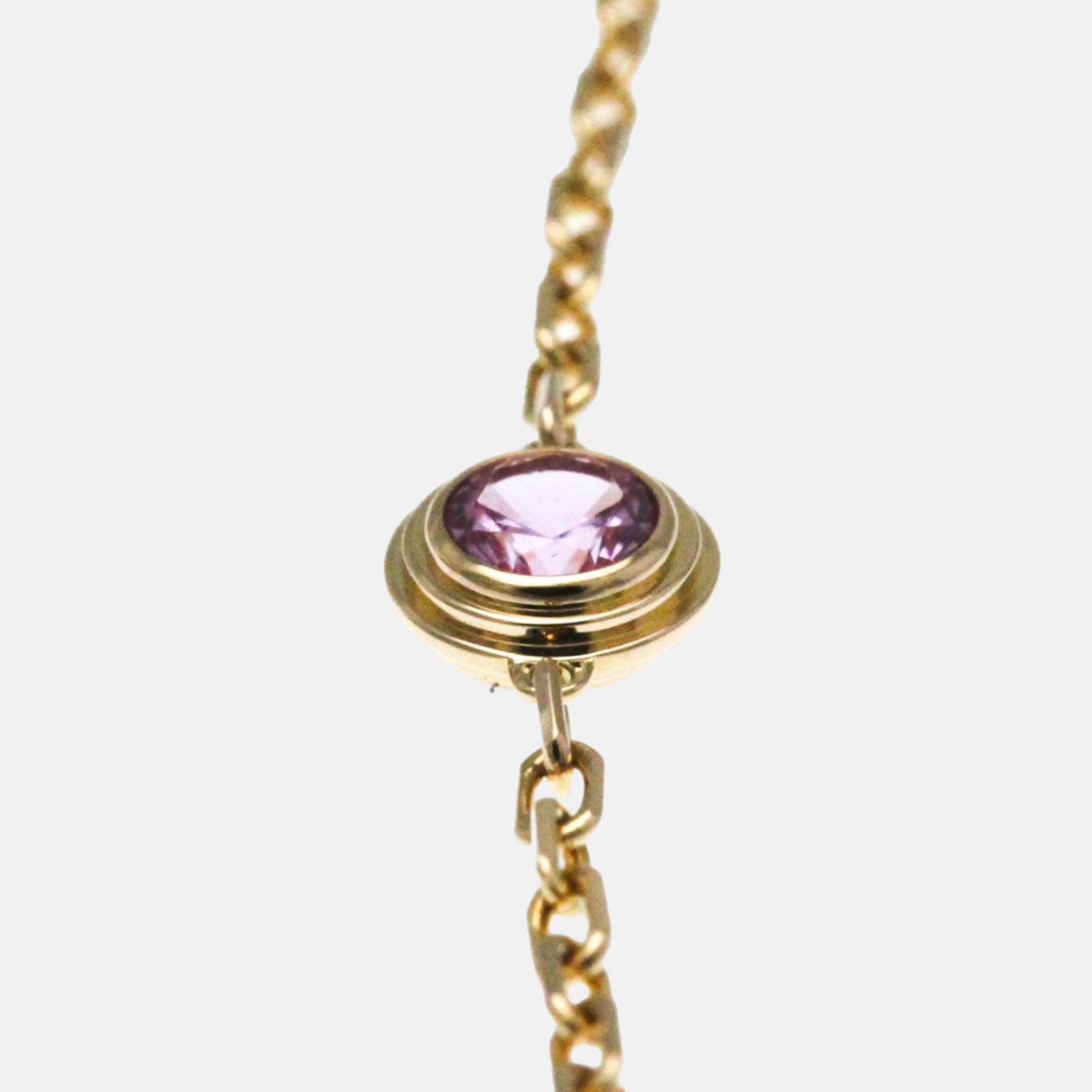 Cartier 18K Rose Gold and Sapphire d'Amour Chain Bracelet