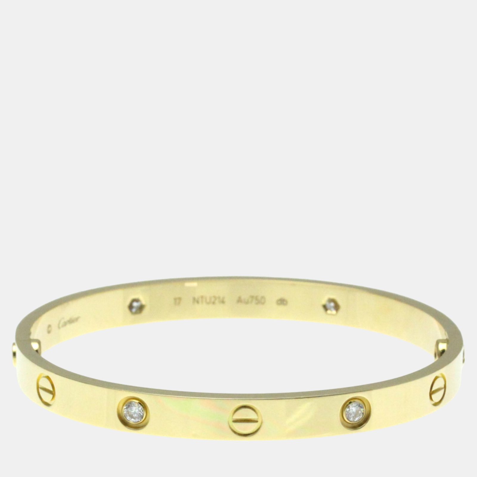Cartier 18K Yellow Gold and Diamond Love Bangle Bracelet