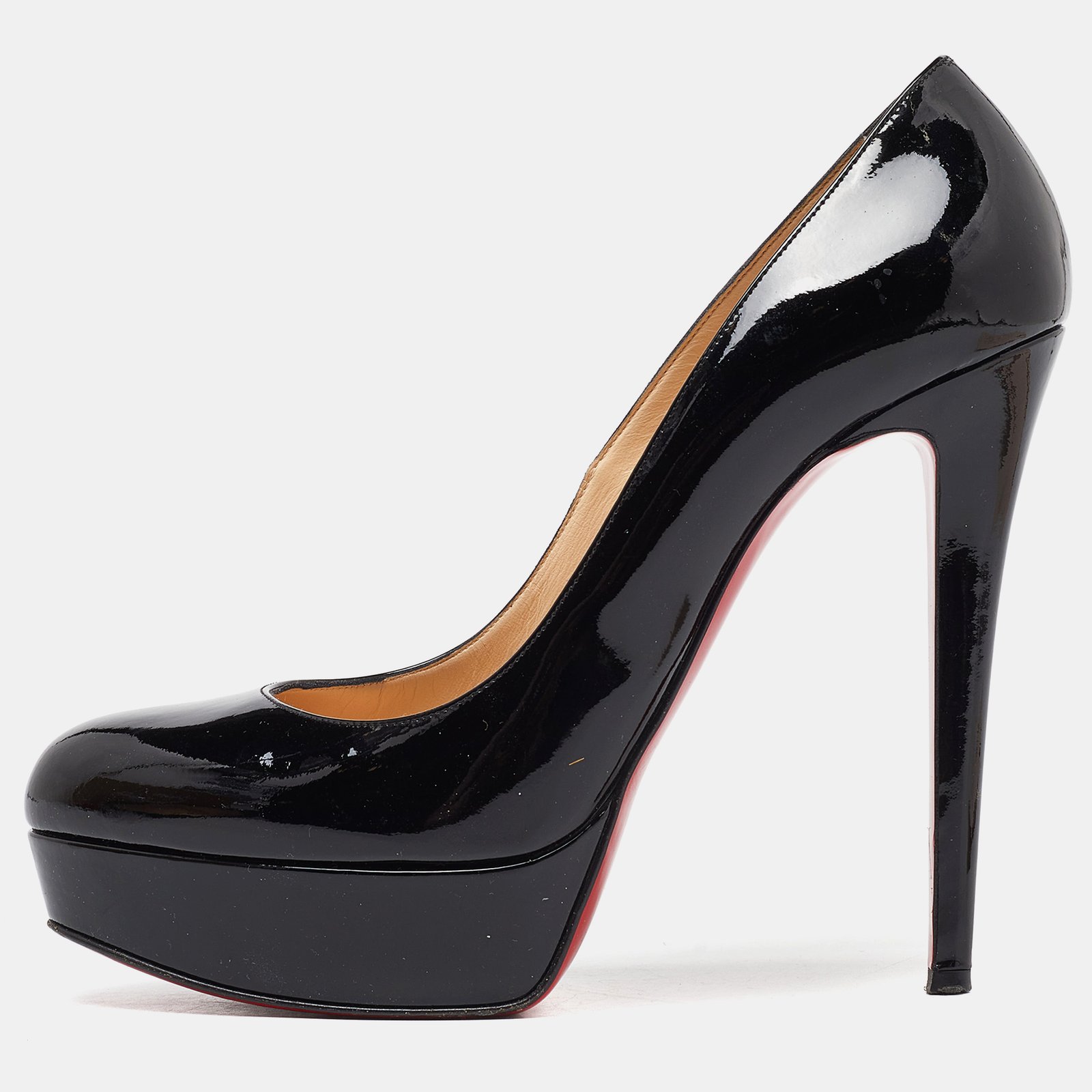 Christian Louboutin Black Patent Leather Bianca Pumps Size 40.5