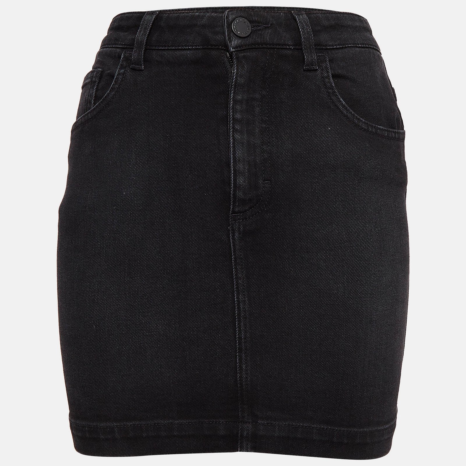 Dolce & Gabbana Black Denim Mini Skirt XS