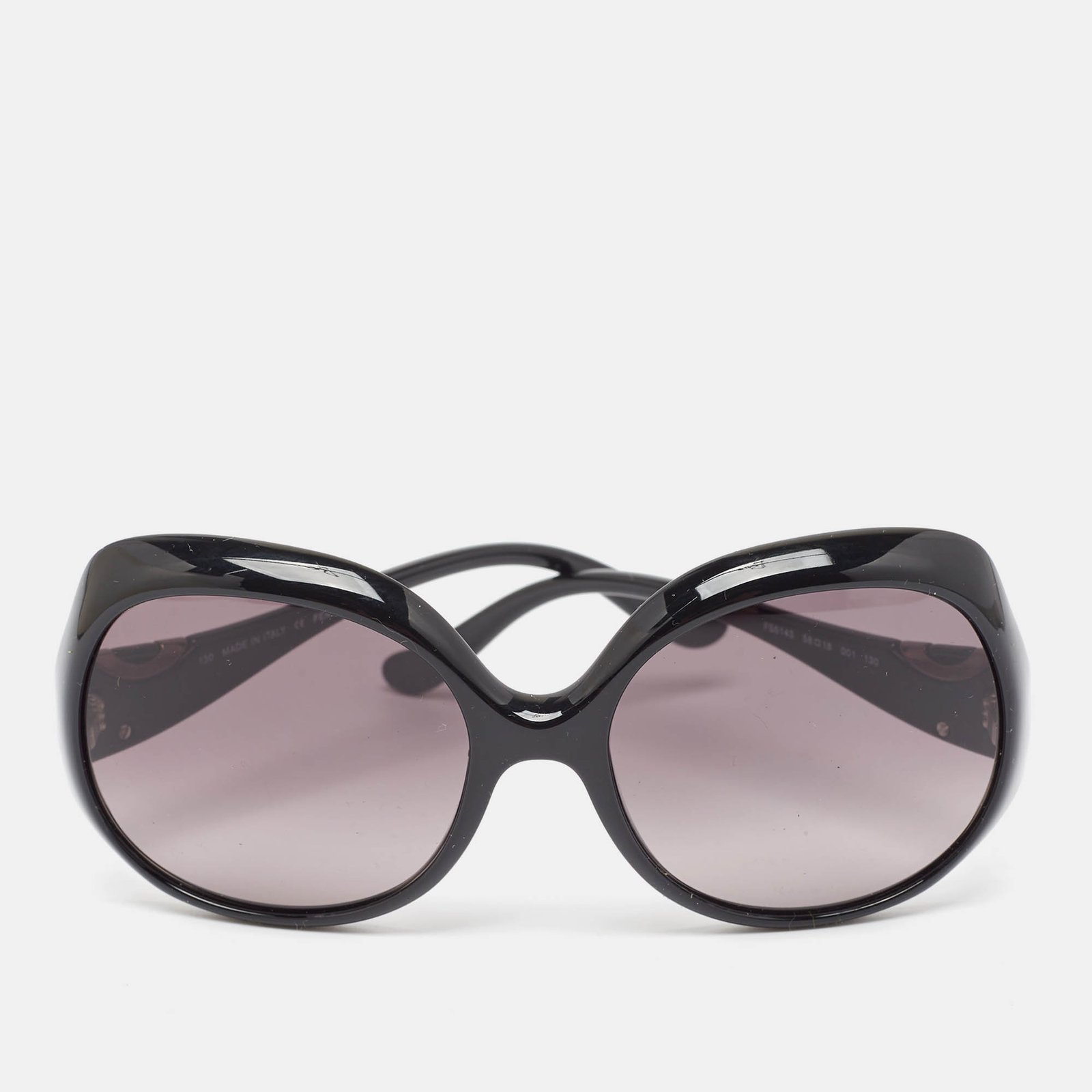 Fendi Black Gradient FS5143 Oversized Sunglasses