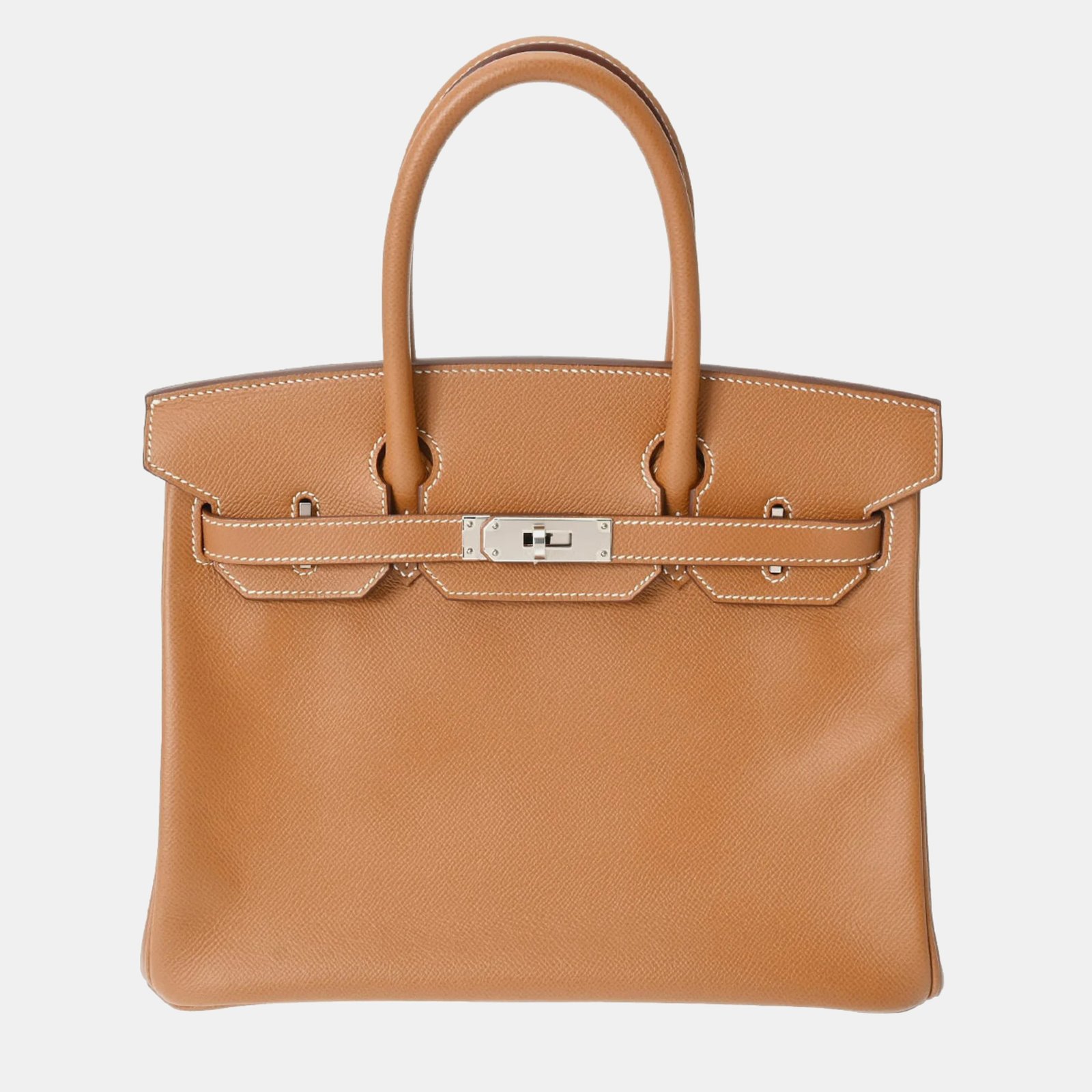 Hermes Gold Epsom Leather Birkin 30 Handbag