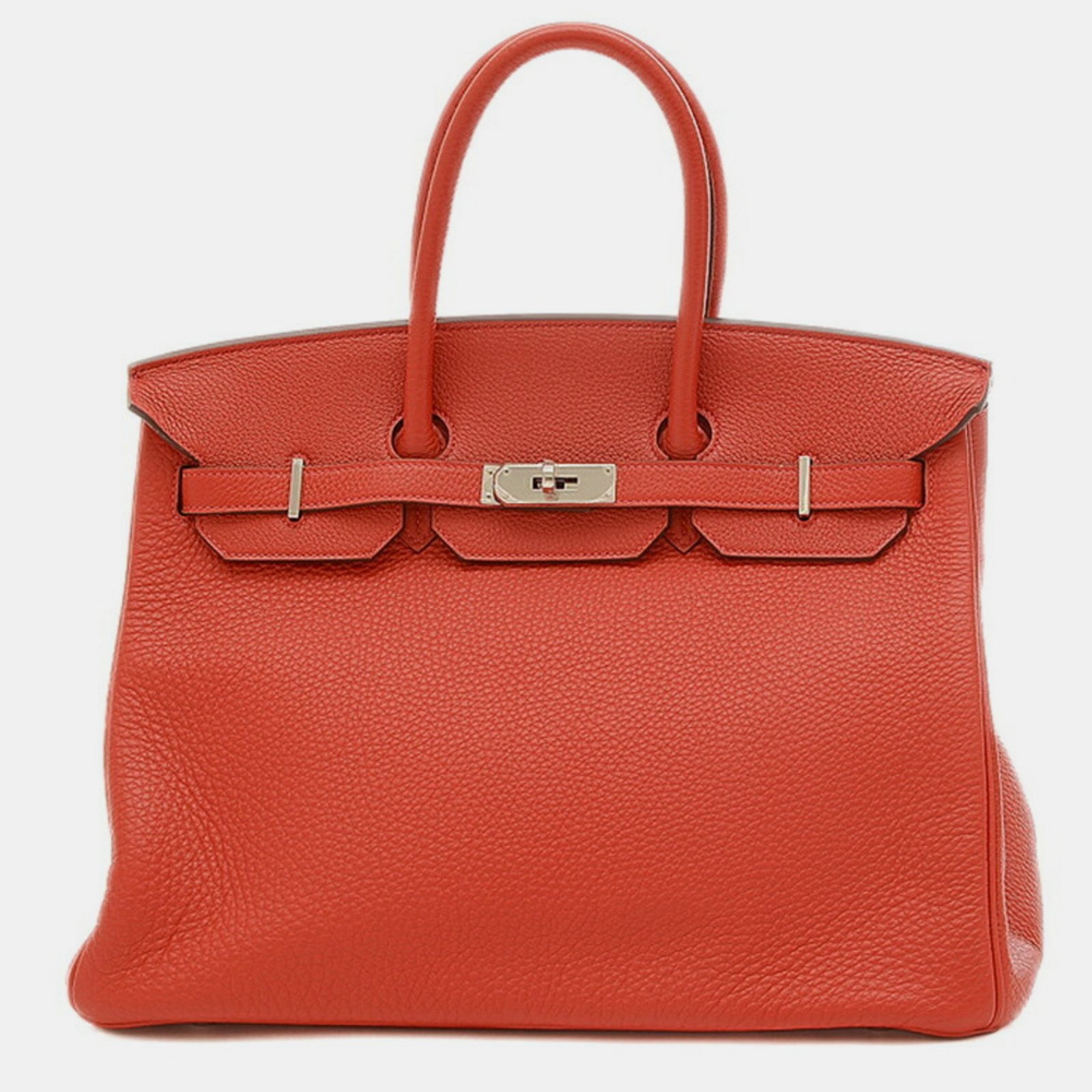 Hermes Rouge Kazak Togo Birkin 35 Handbag