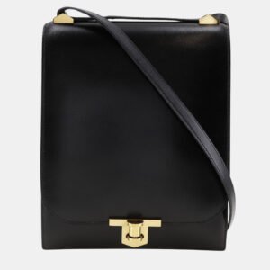 Hermes Black Leather Chaine d'Ancre Bag