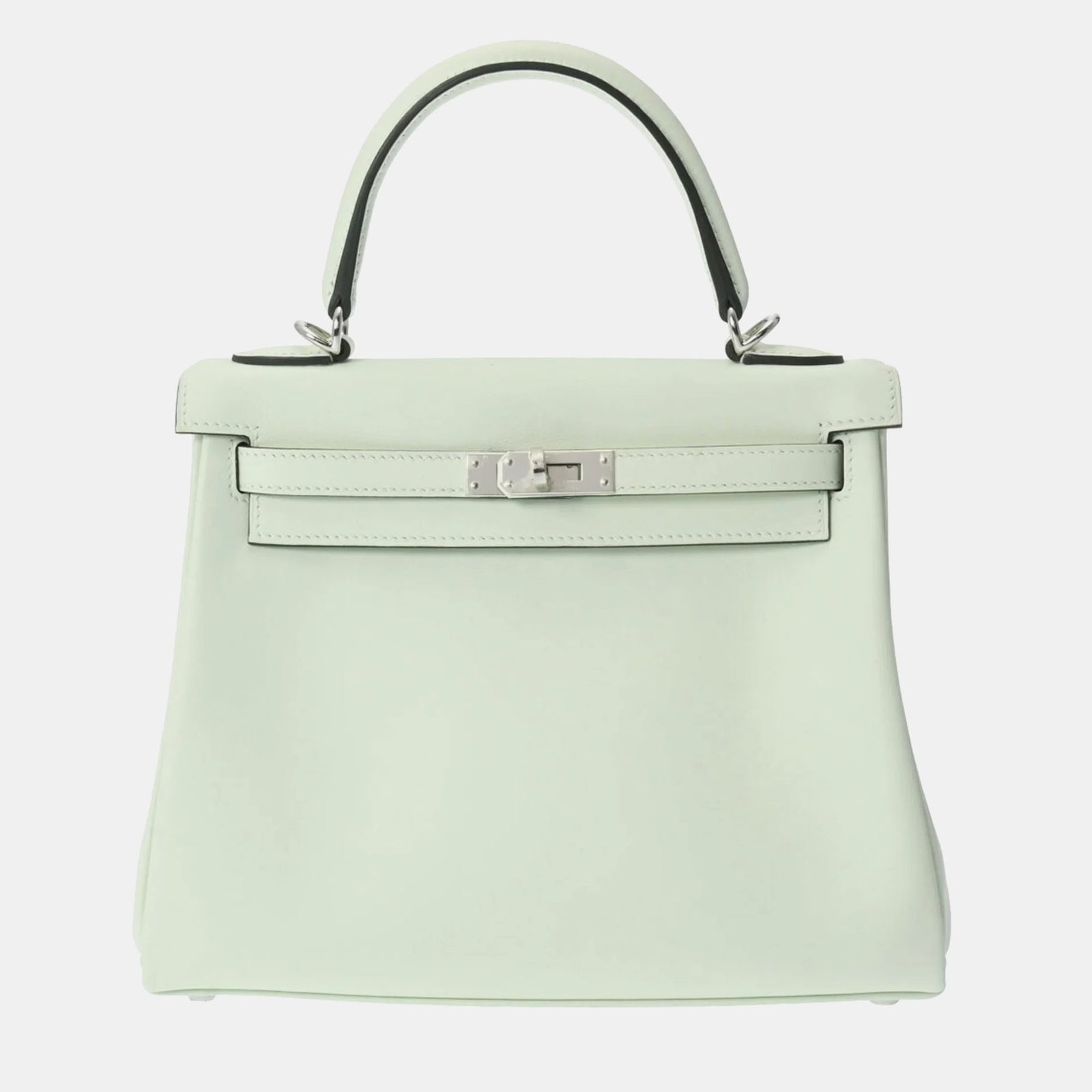 Hermes Vert Fizz Swift Leather Kelly 25 Tote Bag