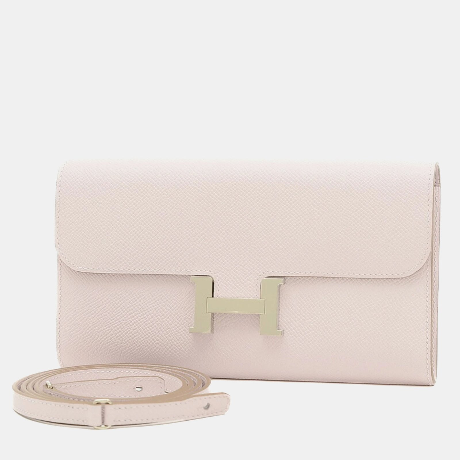 Hermes Pink Epsom Leather Constance To-Go Wallet