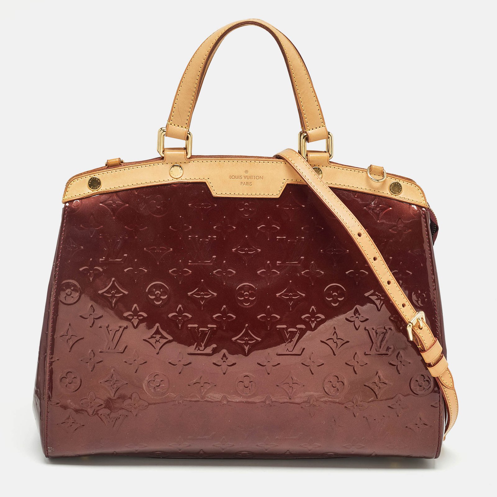 Louis Vuitton Rouge Fauviste Monogram Vernis Brea GM Bag