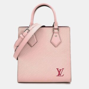 Louis Vuitton Pink Leather BB Sac Plat Tote Bag