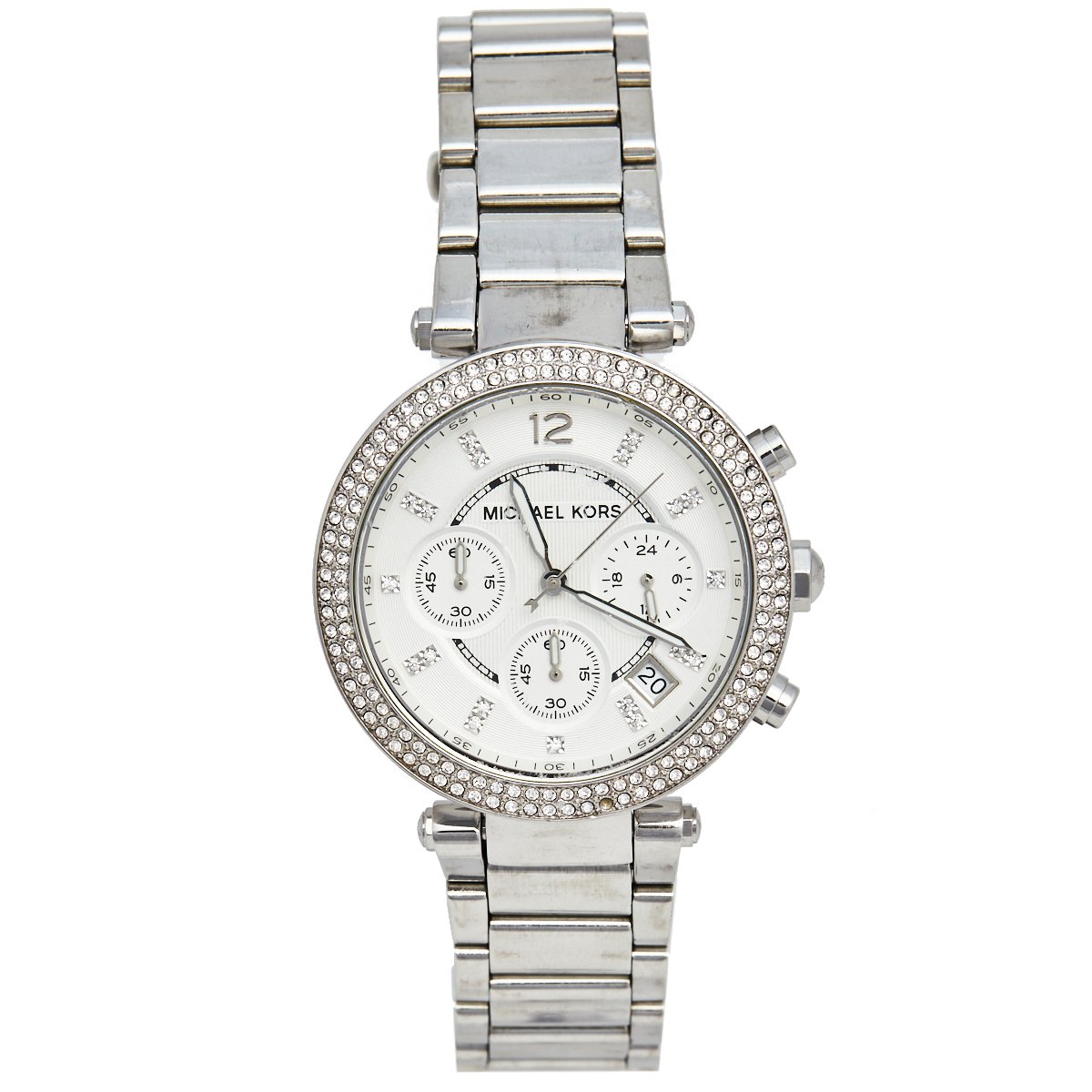 Michael Kors Silver Stainless Steel Parker MK5353 Women's Wristwatch 39 mm