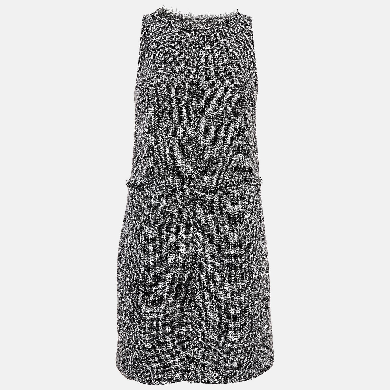 MICHAEL Michael Kors Monochrome Tweed Shift Dress XS