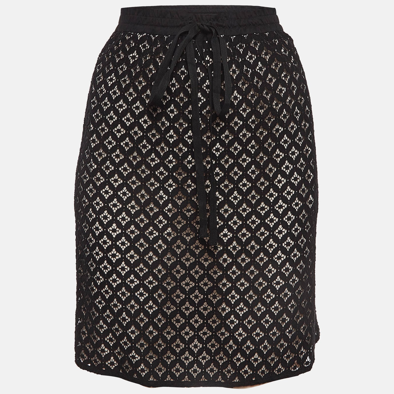 See by Chloe Black Lace Mini Skirt M