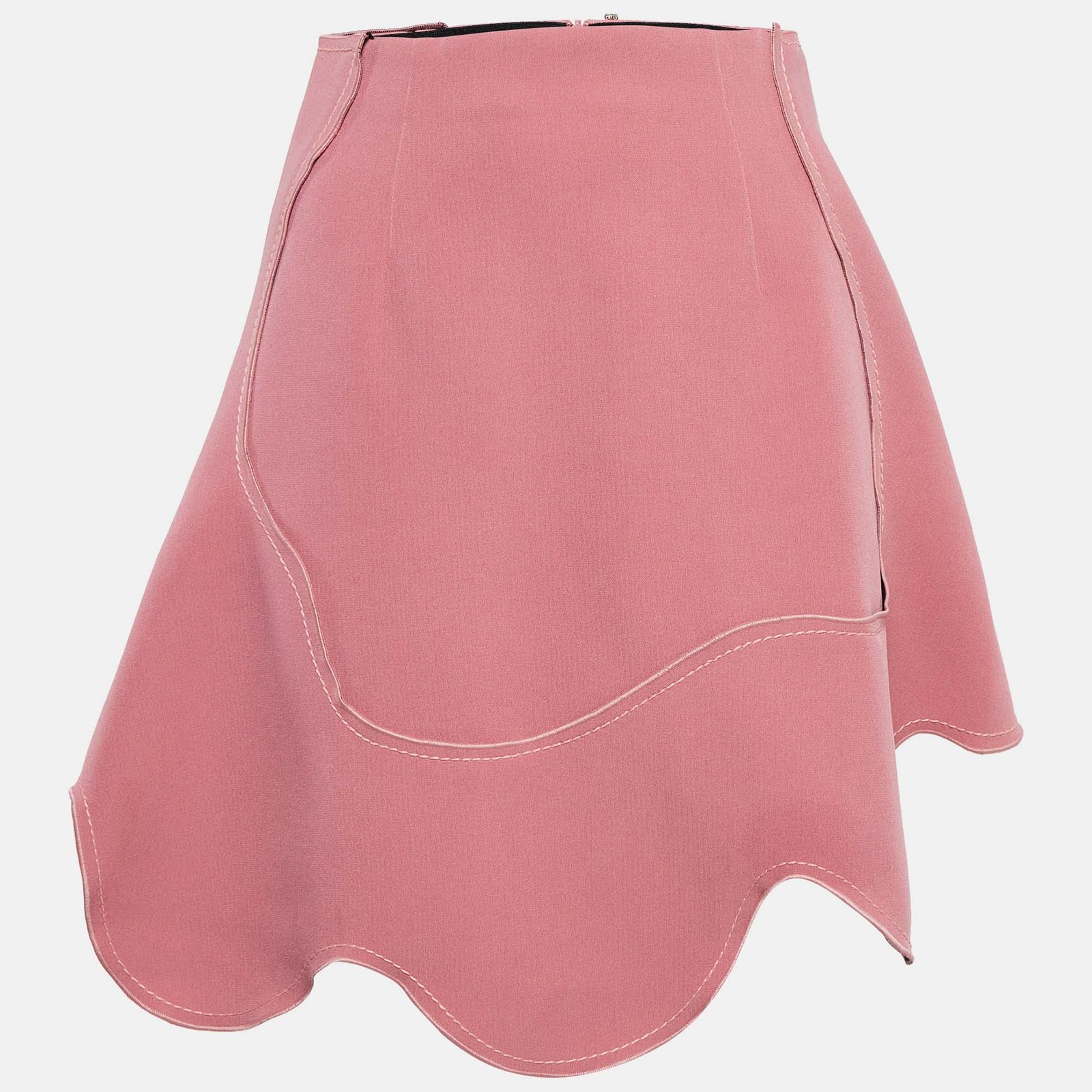Sportmax Pink Crepe Mini Skirt S