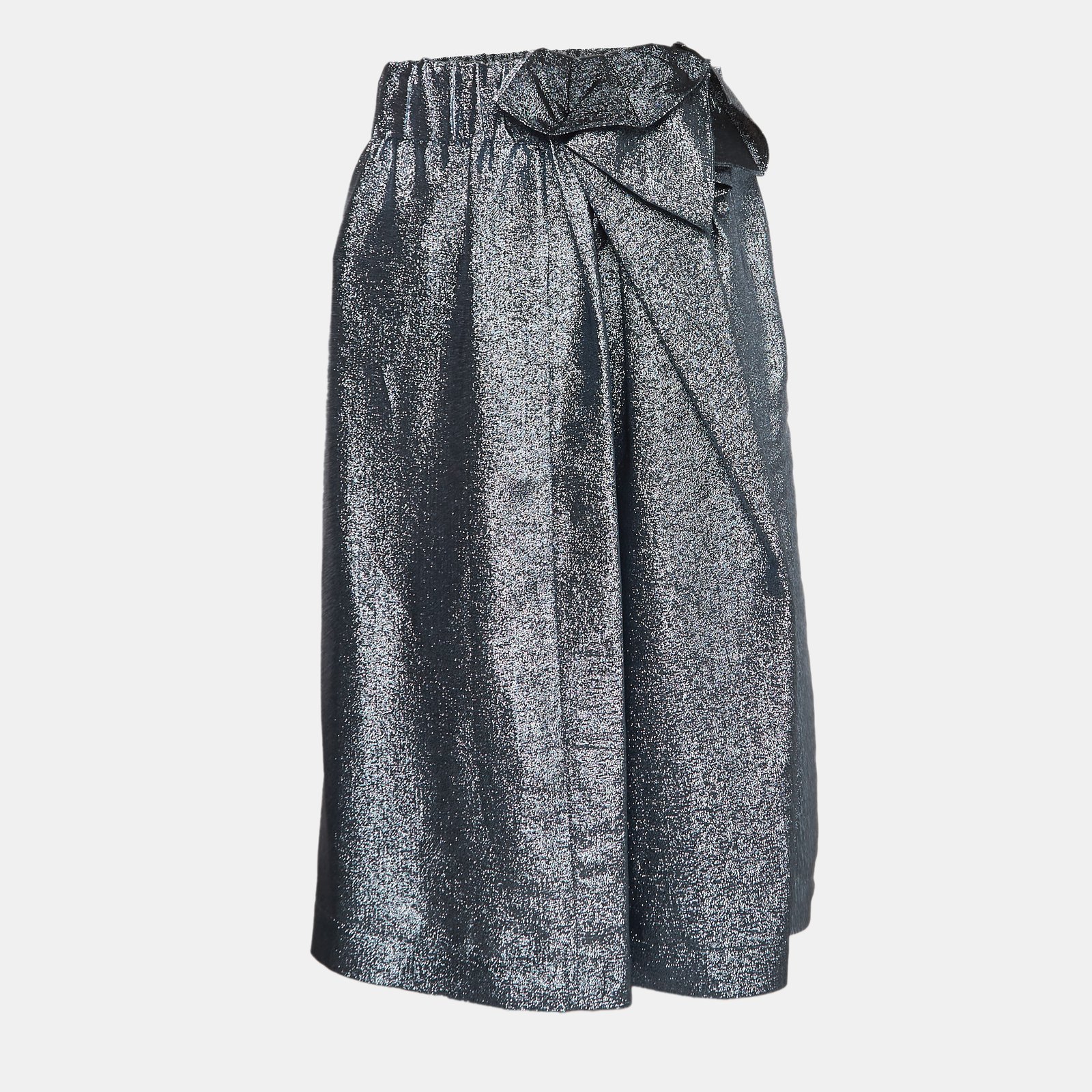 Stella McCartney Blue Lurex Midi Skirt M
