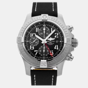 Breitling Black Stainless Steel Avenger A24315101B1X2 Automatic Men's Wristwatch 45 mm