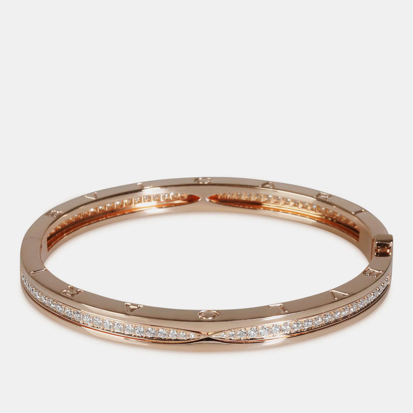 Bvlgari 18k Rose Gold B.zero1 Bracelet in 1.27 CTW