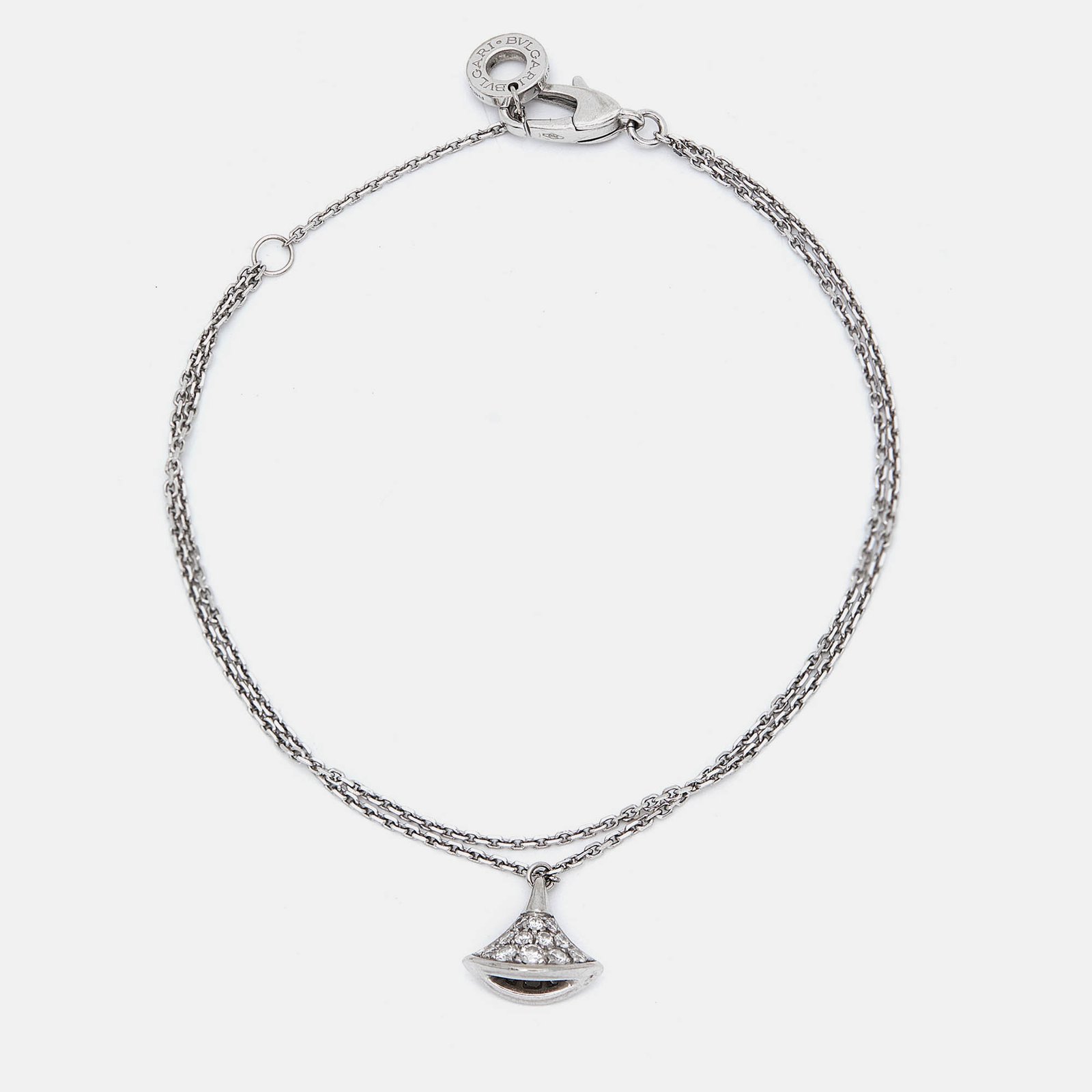 Bvlgari Divas' Dream Diamond 18k White Gold Bracelet S/M