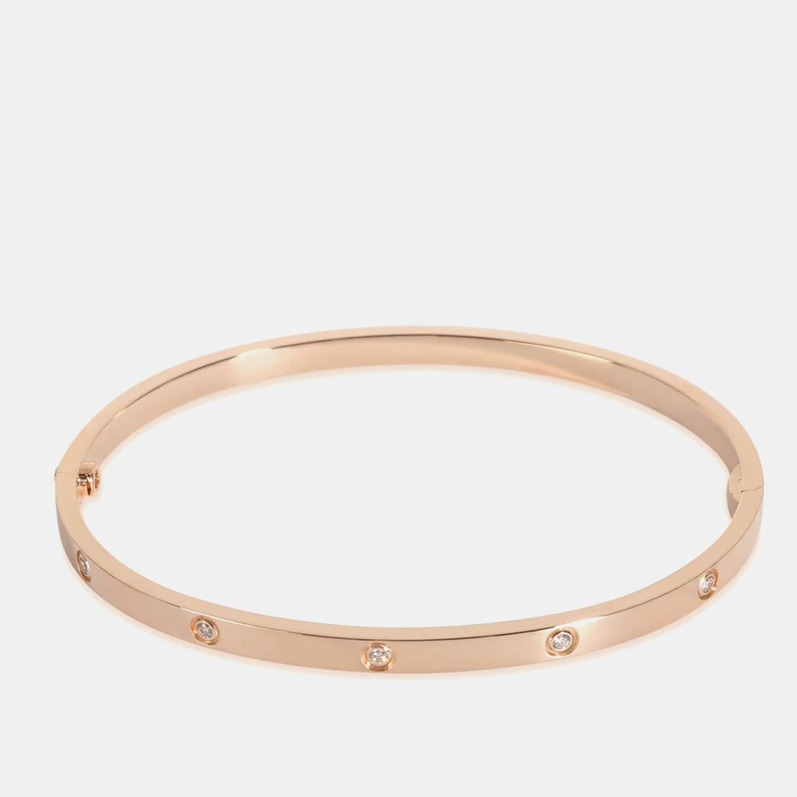 Cartier Rose Gold Diamonds Love Bracelet Small Model