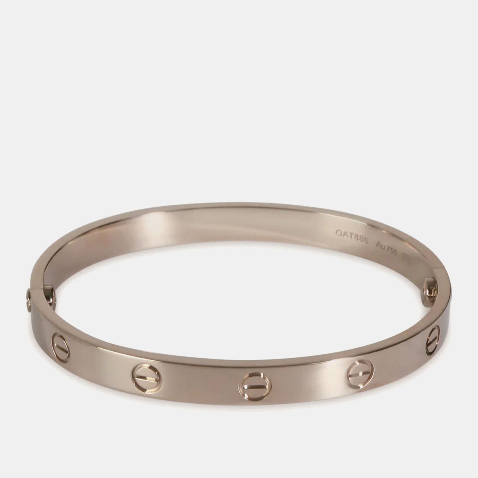 Cartier White Gold Love Bracelet