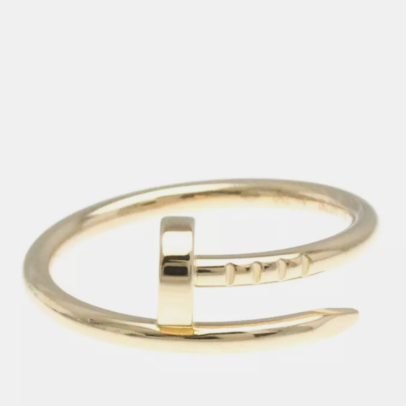 Cartier Juste Un Clou Pink Gold 18K No Stone Band Ring Pink EU 50