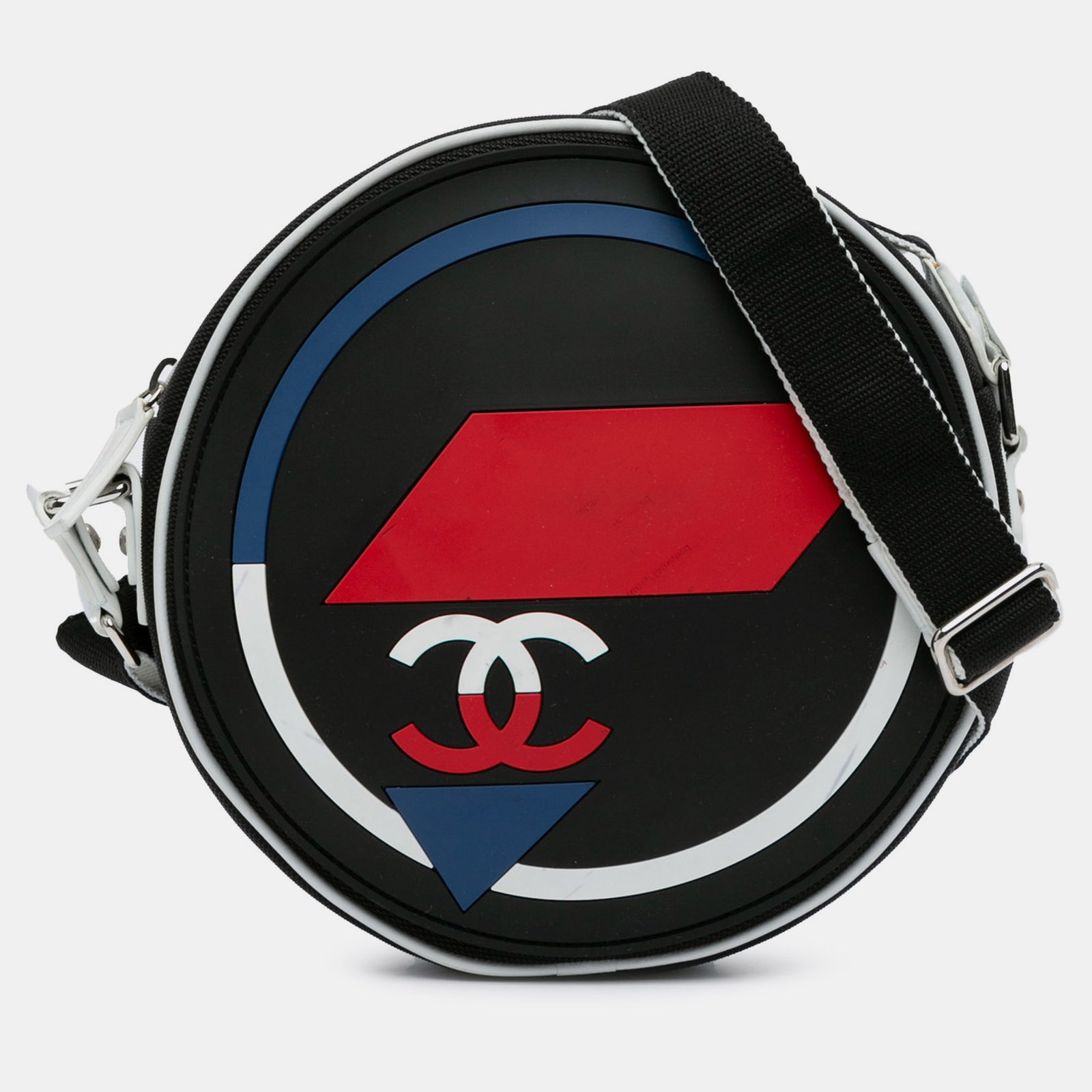 Chanel Multicolor Canvas And Rubber Airlines Round Crossbody Bag