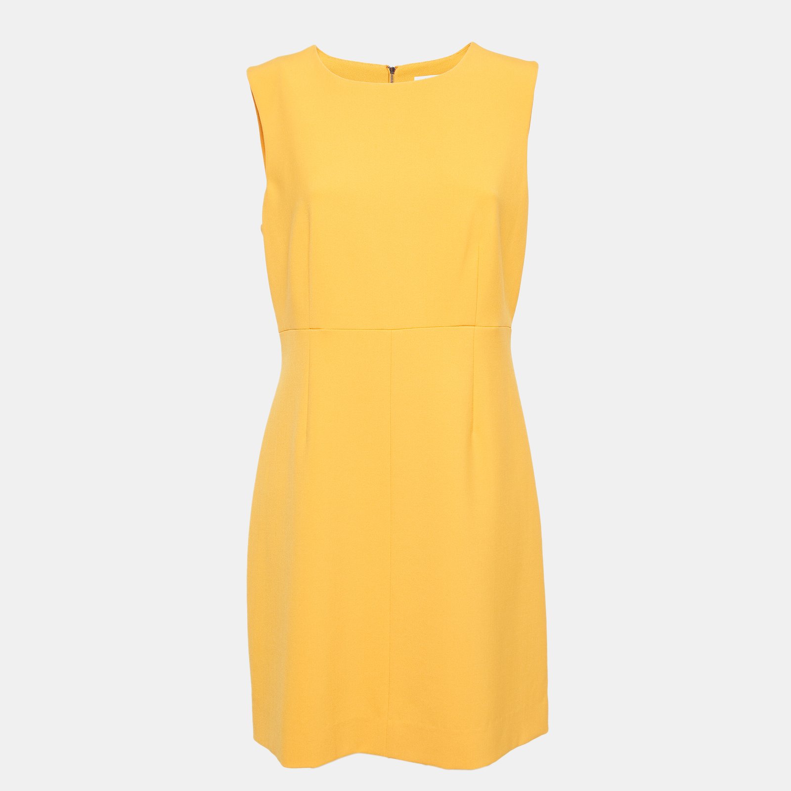 Diane Von Furstenberg Orange Stretch Knit Carrie Shift Dress L