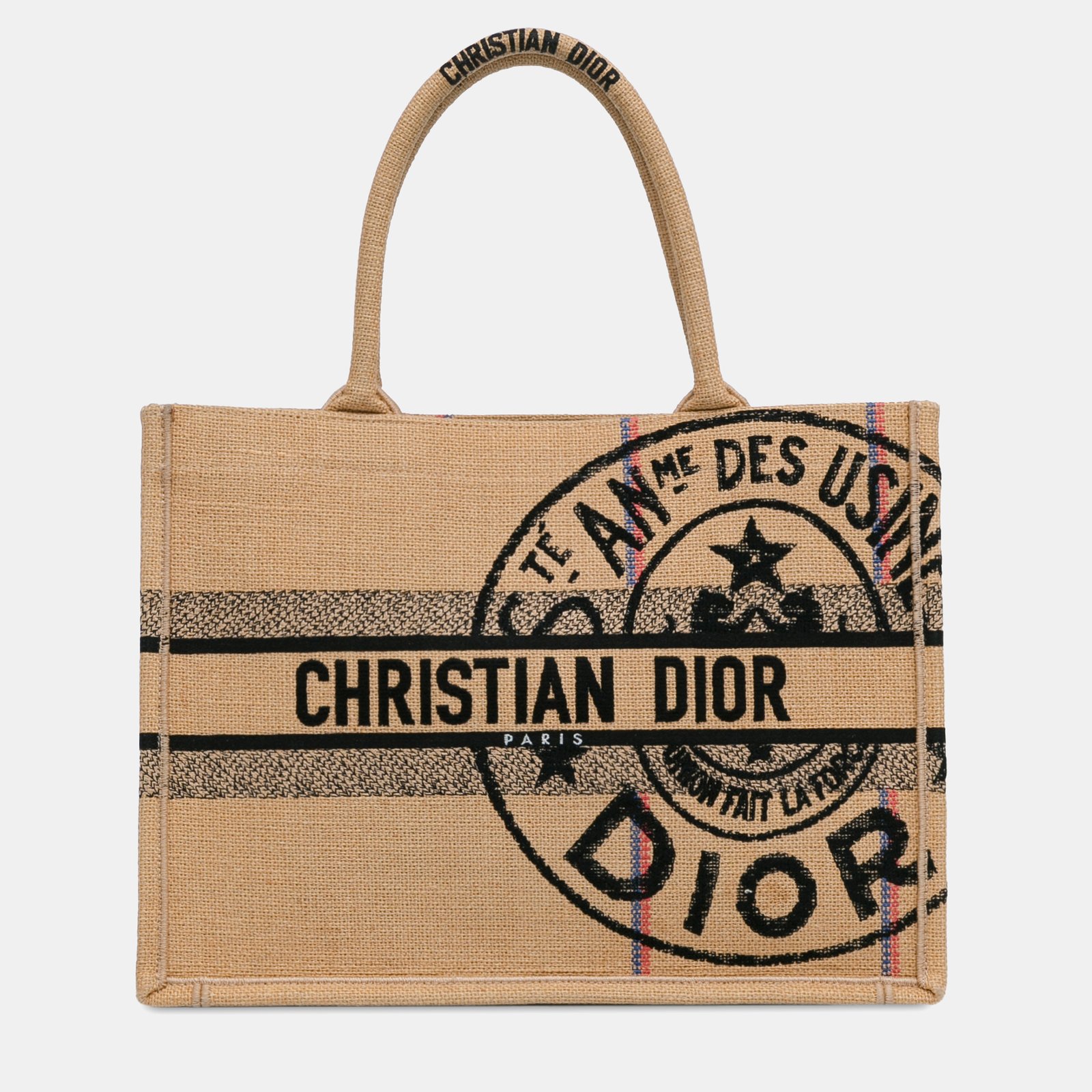 Dior Medium Jute Book Tote