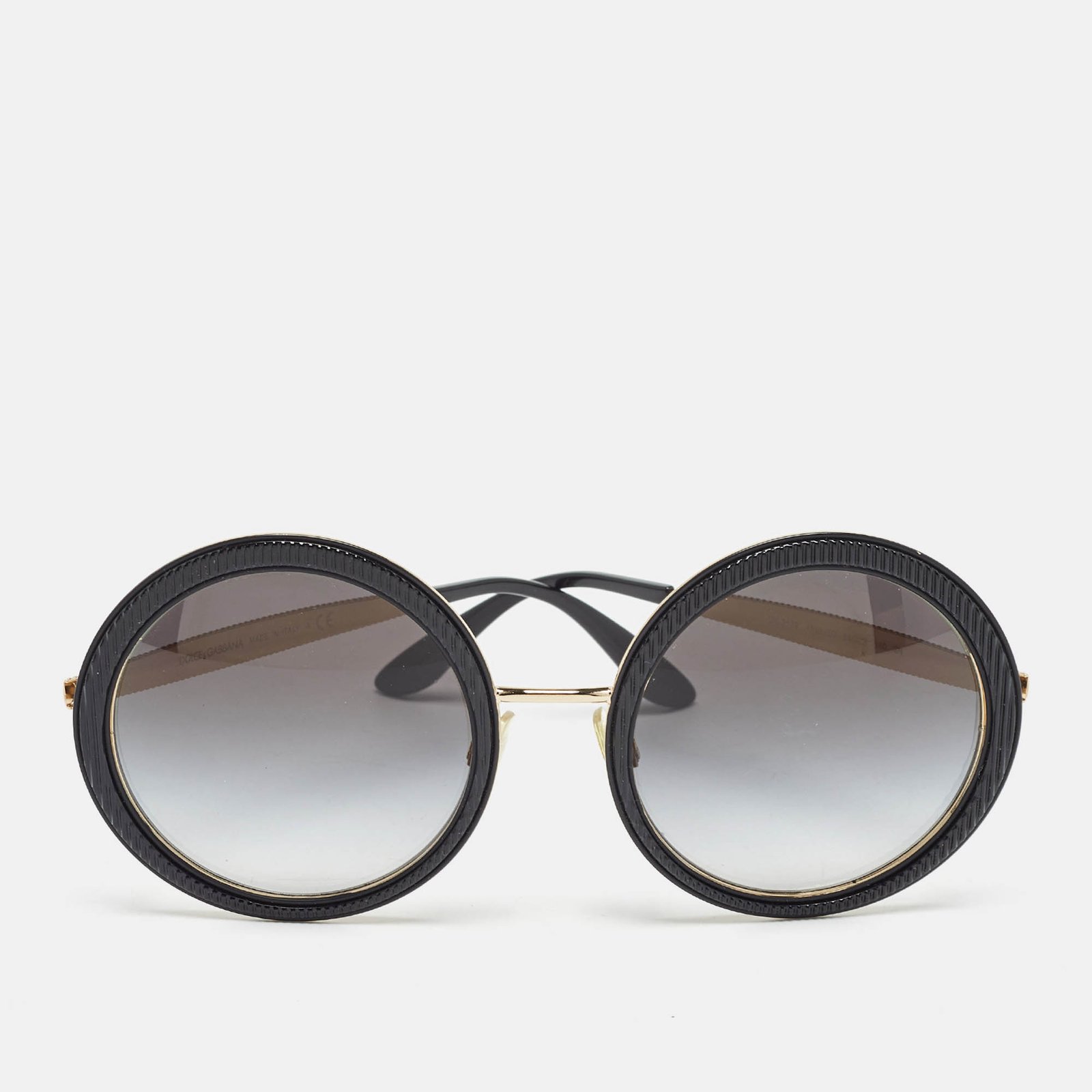Dolce & Gabbana Black Gradient DG2179 Frame Round Sunglasses