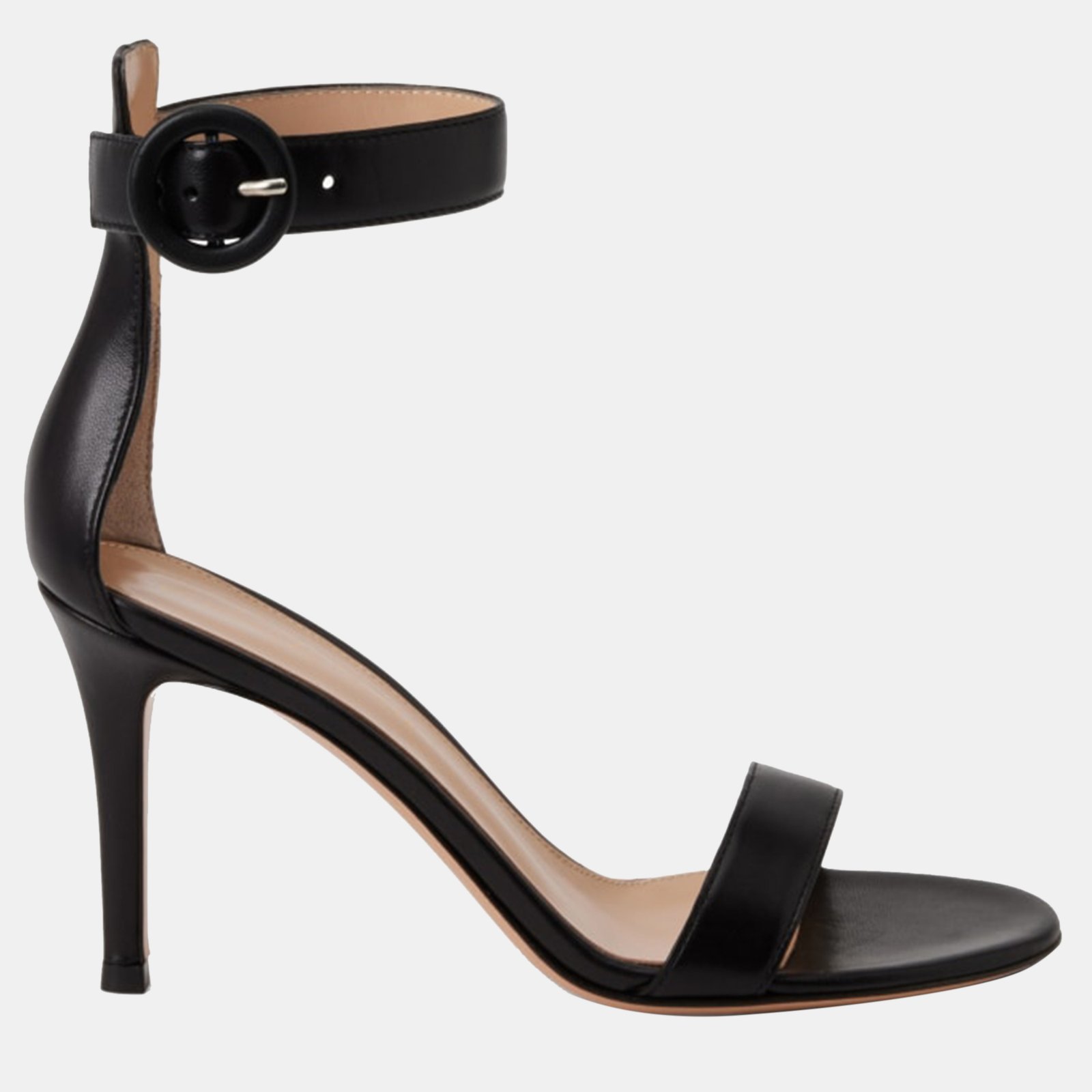 Gianvito Rossi Black Leather Shoes Lamb EU 42
