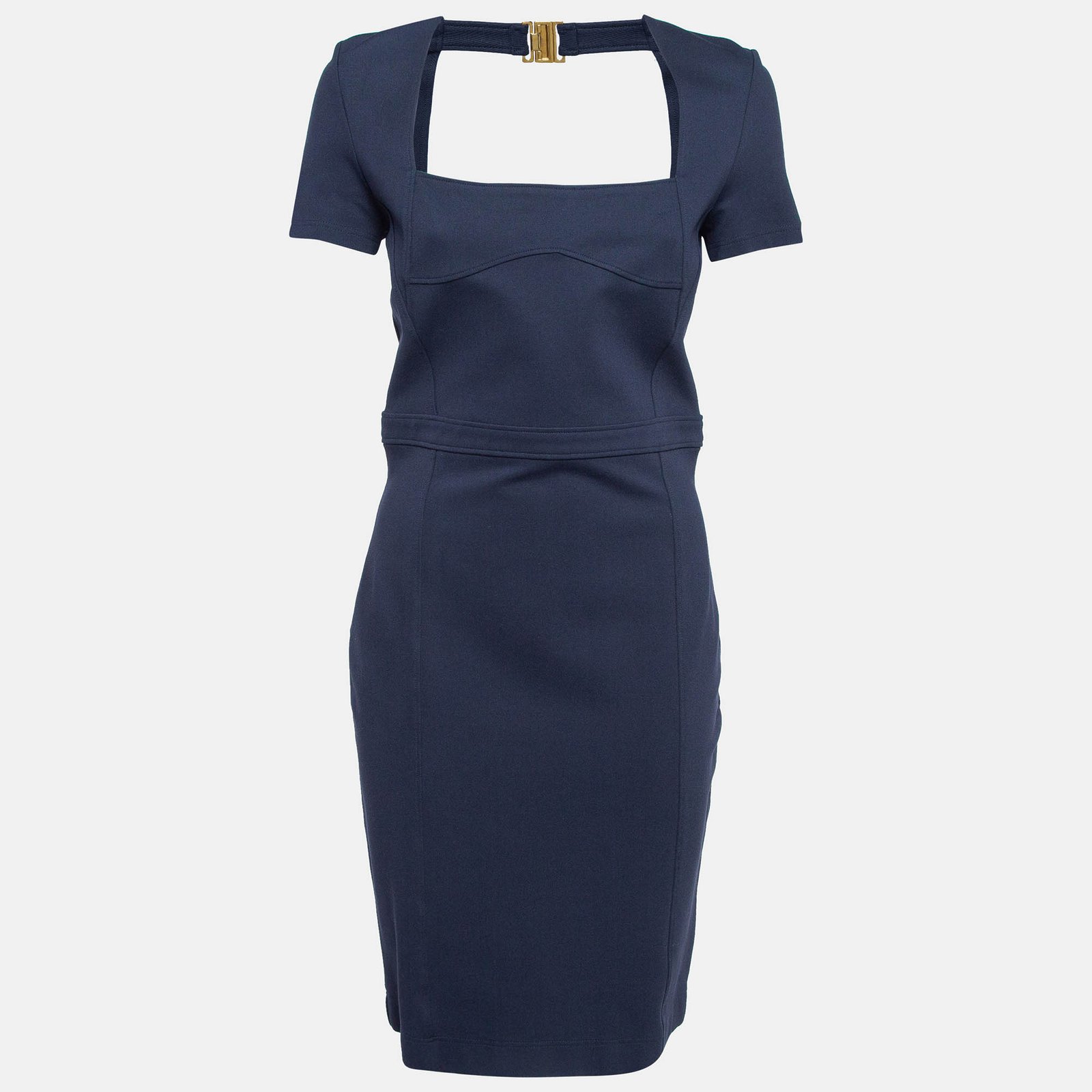 Gucci Navy Blue Jersey Short Dress XL