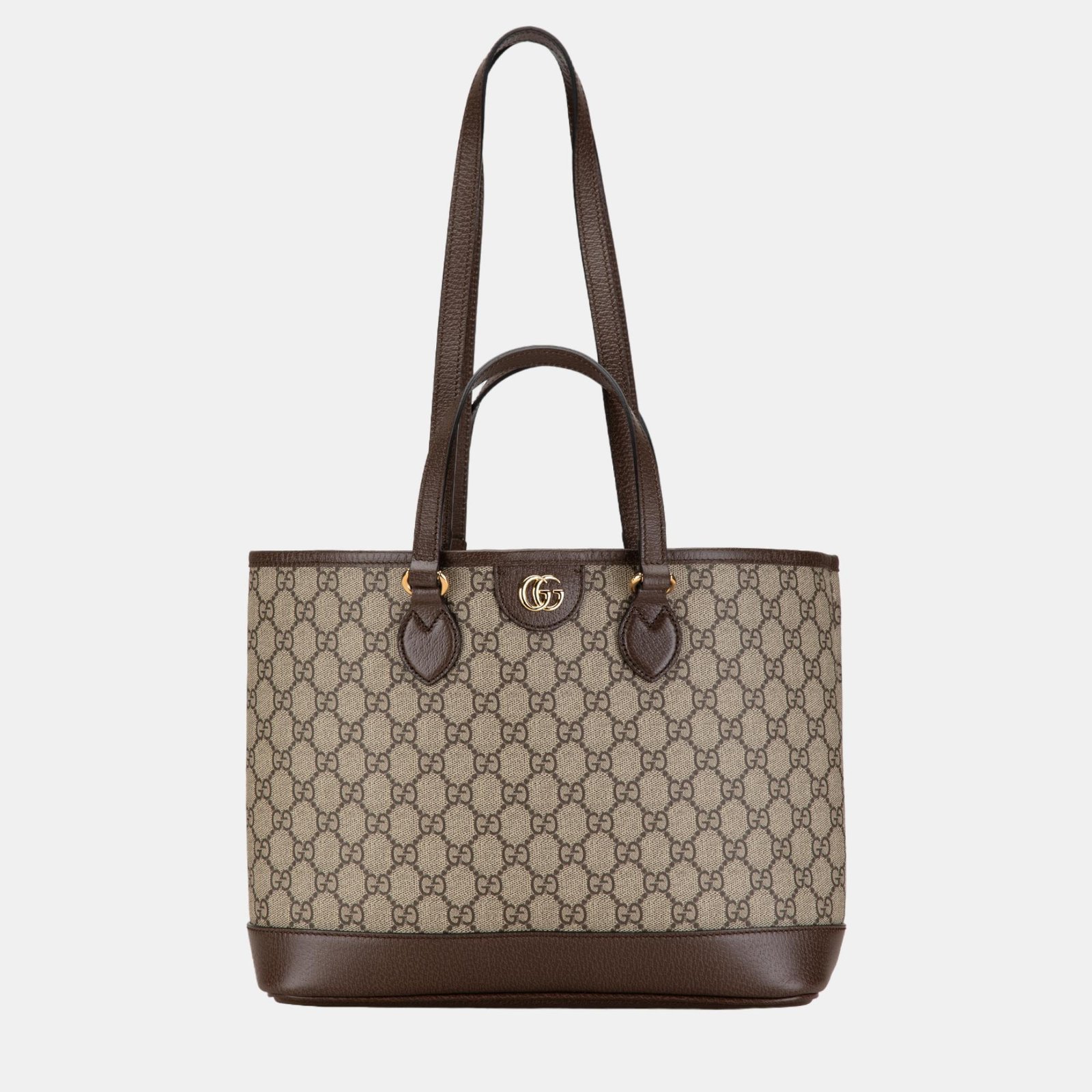 Gucci Beige/Brown GG Supreme Canvas Ophidia Tote Bag