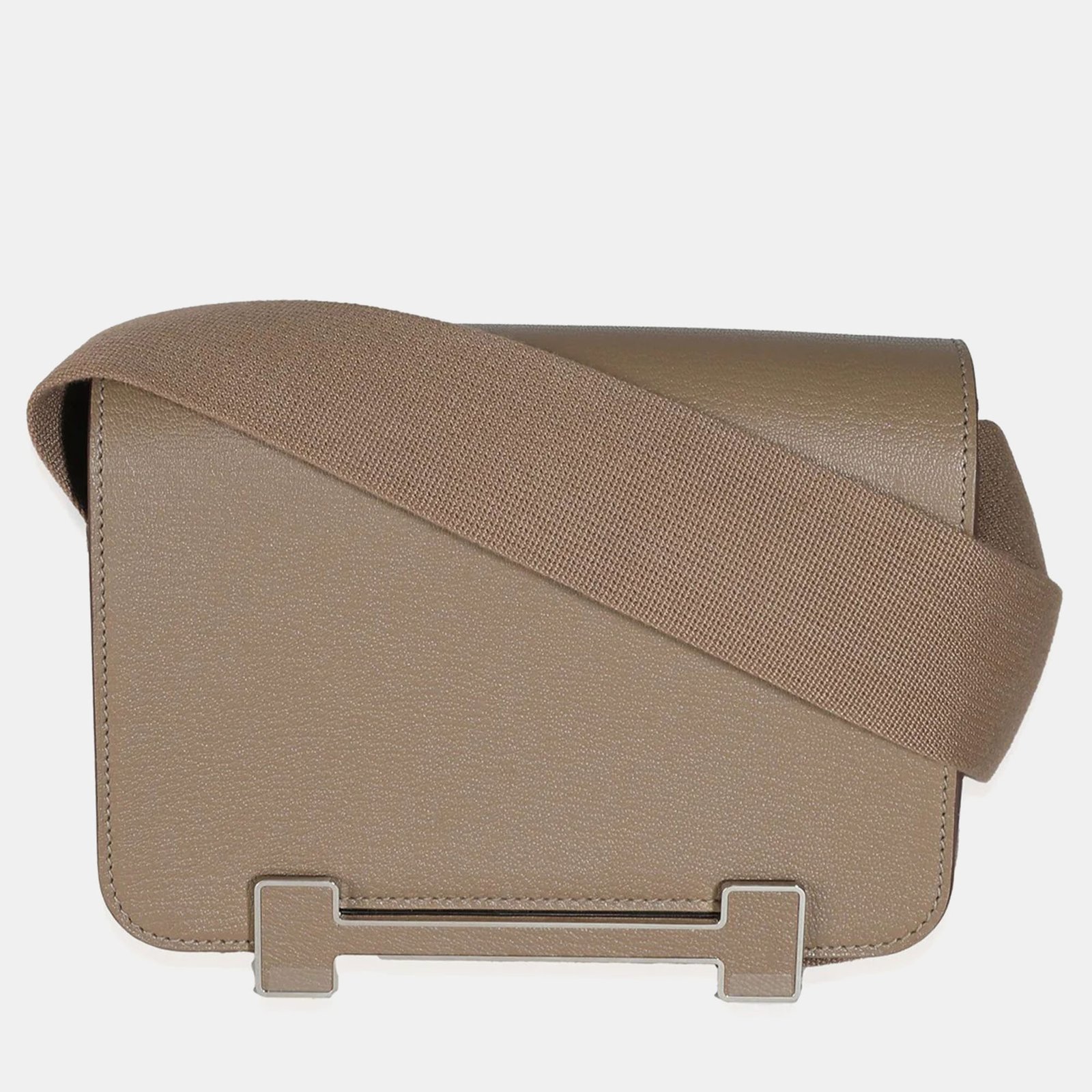 Hermes Etoupe Chevre Mysore Geta PHW Bag