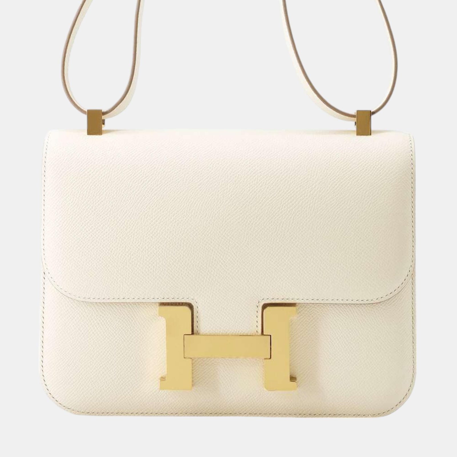 Hermes Miroir Craie Epsom 24 Constance Shoulder Bag