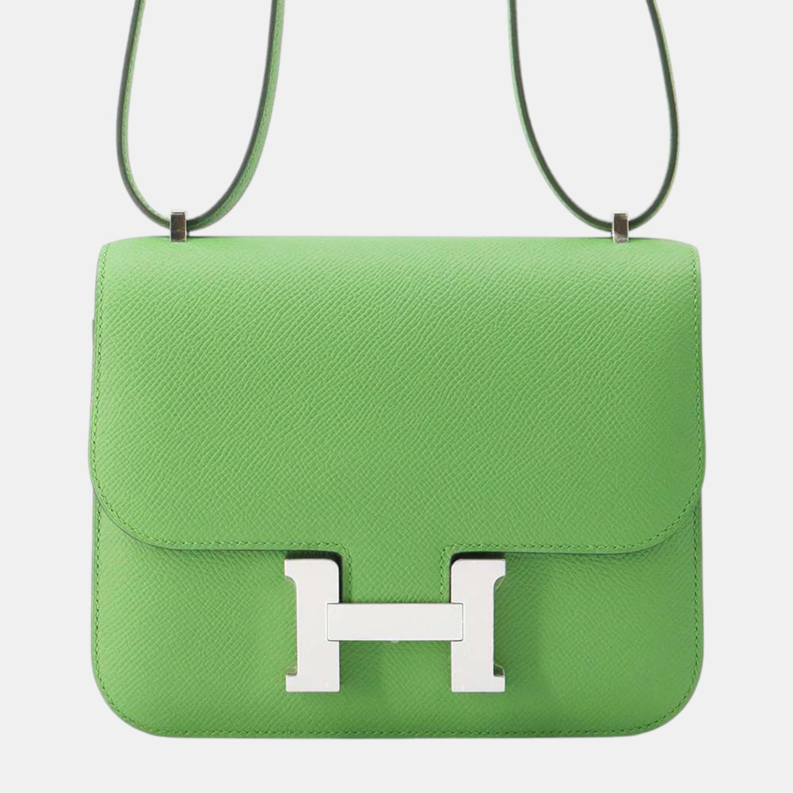 Hermes Miroir Vert Yucca Epsom Mini Constance III Shoulder Bag