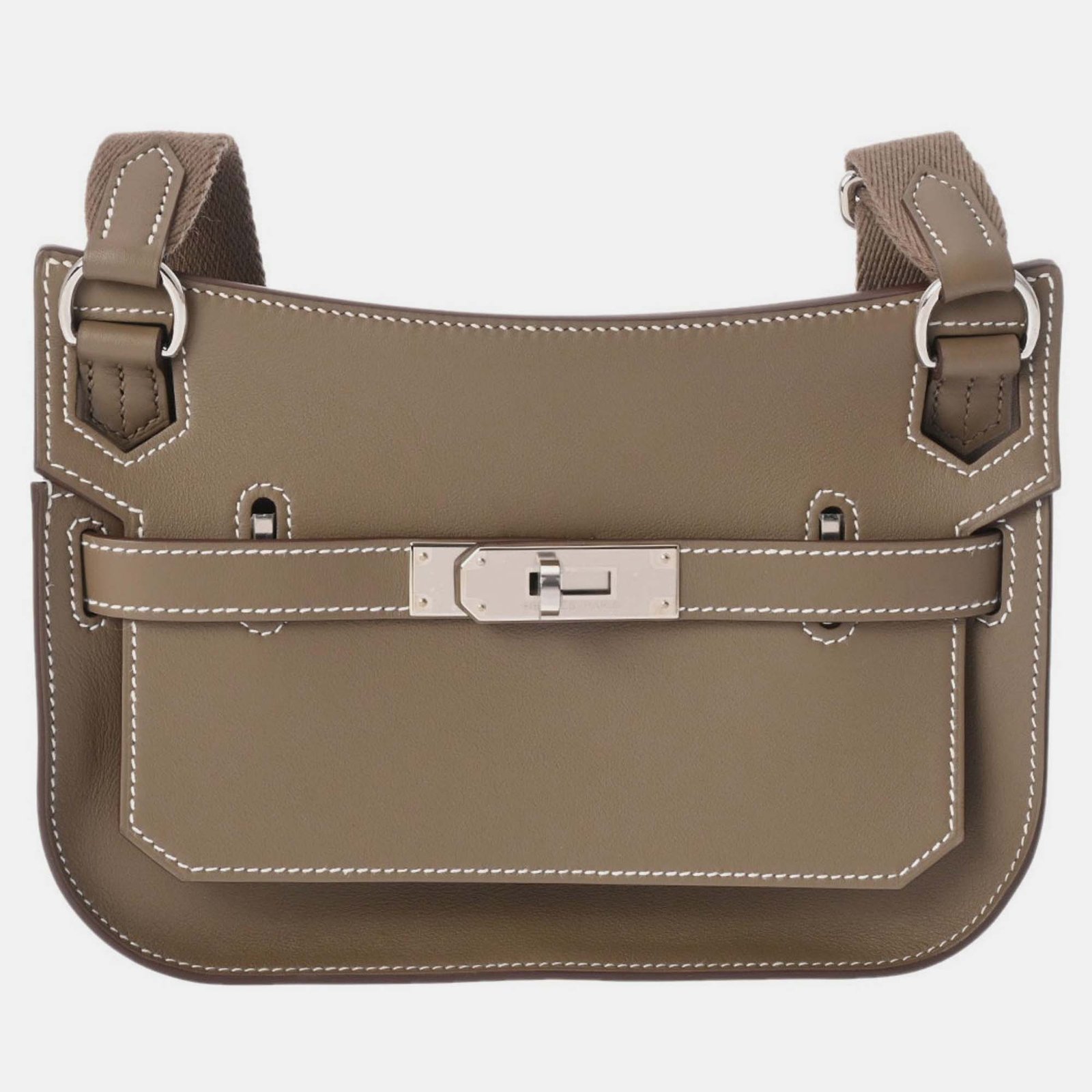 Hermes Gypsiere Etoupe Swift Leather Bag