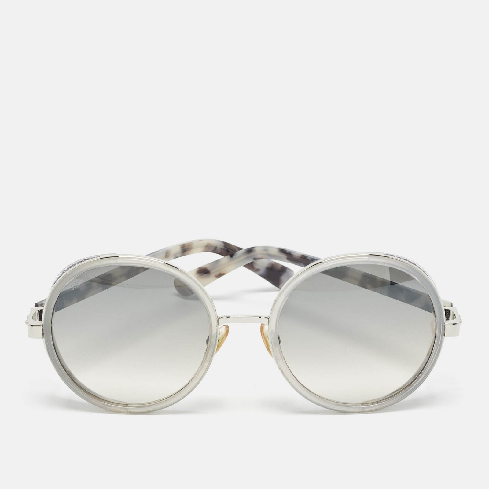 Jimmy Choo Grey Gradient Andie/S Round Sunglasses