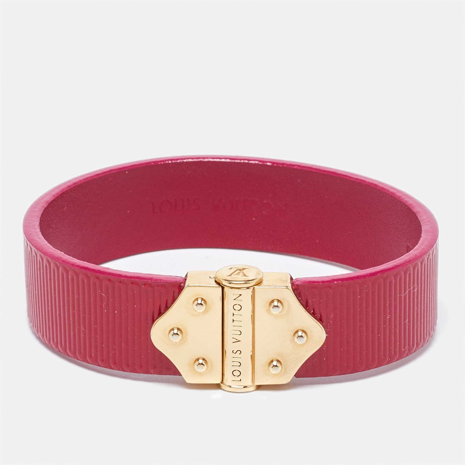 Louis Vuitton Indian Rose Epi Leather Spirit Bracelet 17