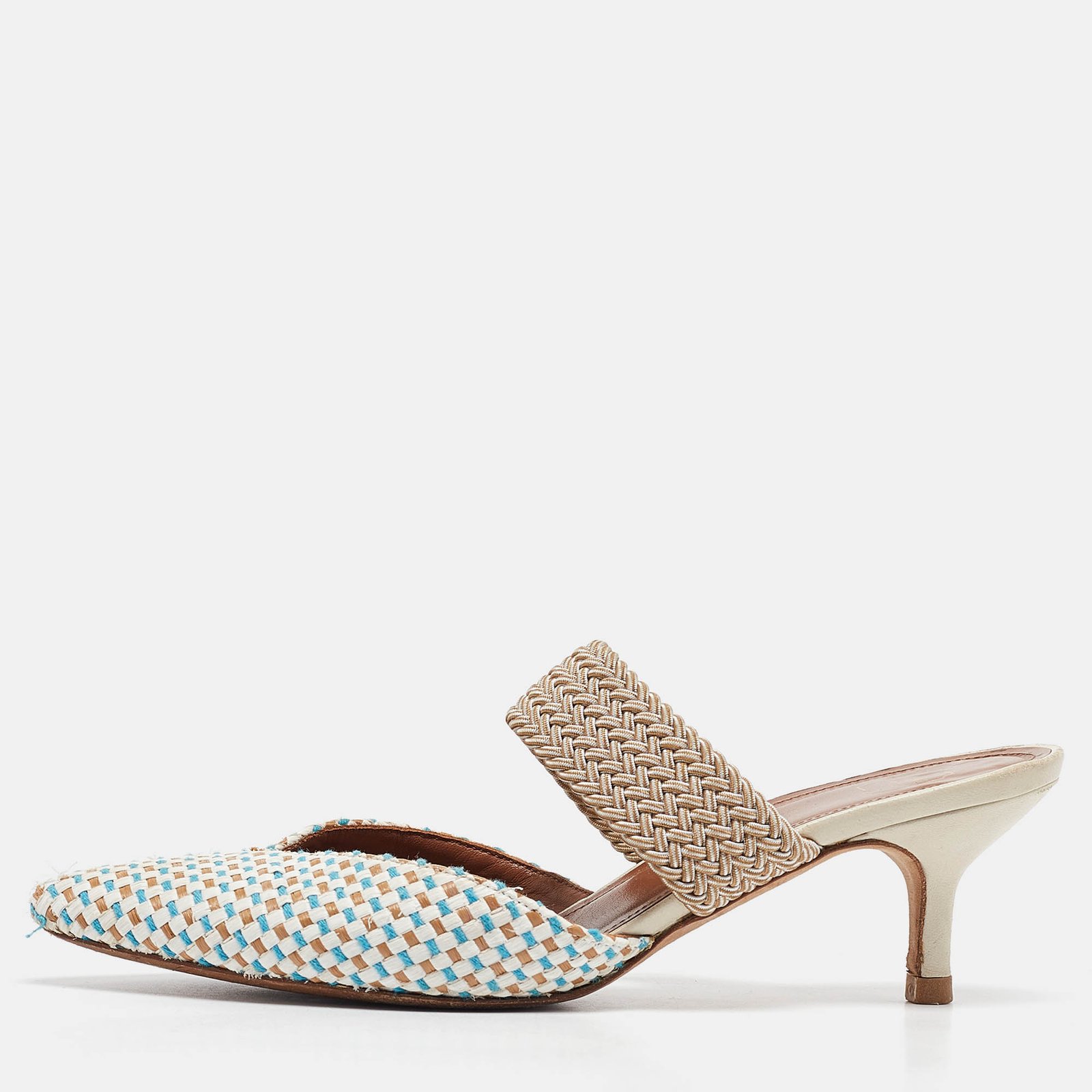 Malone Souliers Multicolor Raffia Maisie Mules Size 36