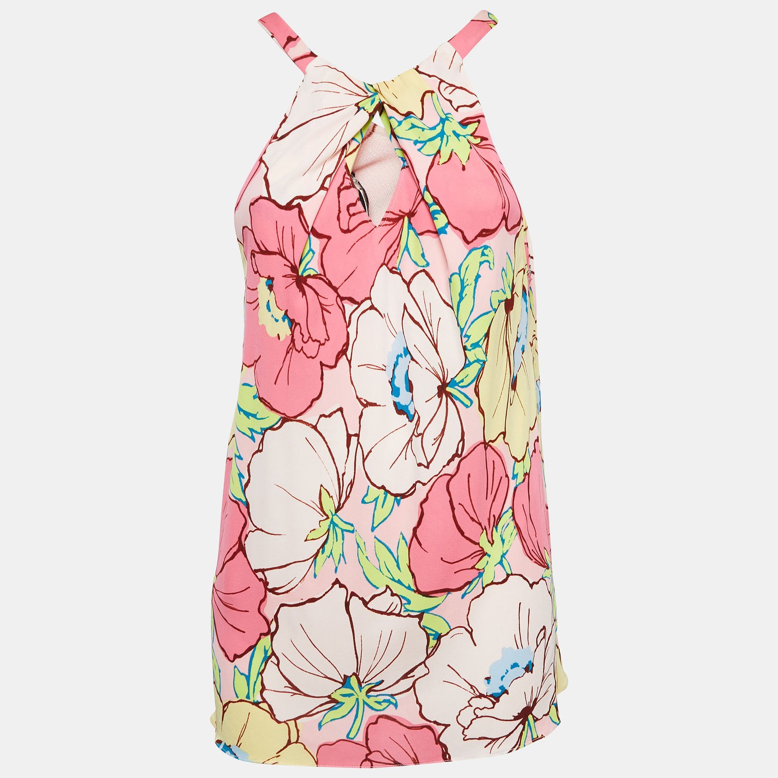 Moschino Cheap And Chic Multicolor Tie-Up Mini Dress M