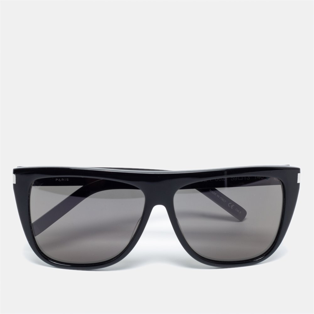 Saint Laurent Black SL1 Wayfarer Sunglasses