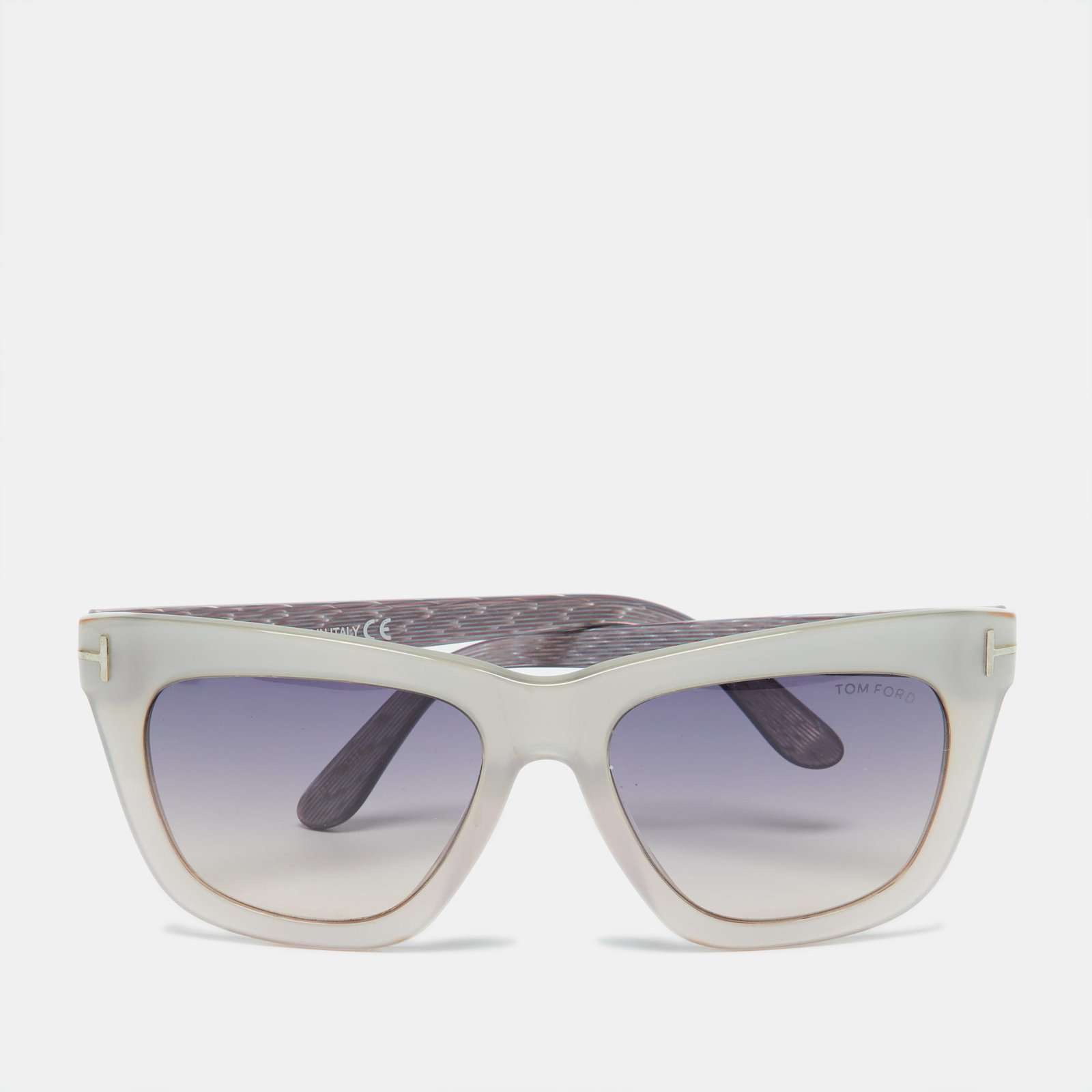 Tom Ford Grey/Grey Gradient TF361 Celina Rectangle Sunglasses