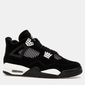 Air Jordan Black Jordan 4 Retro White Thunder Sneaker Size EU 41