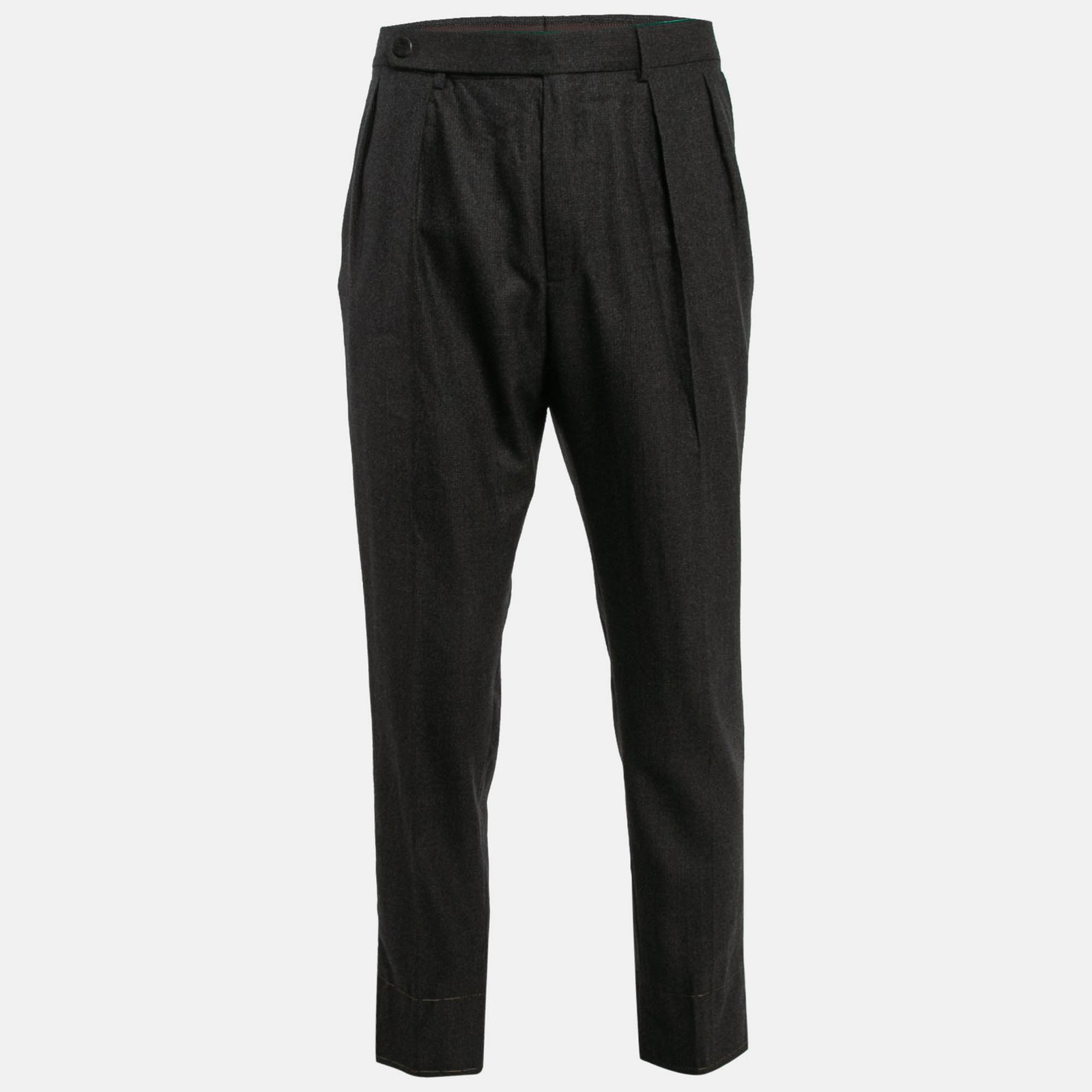 Ermenegildo Zegna Brown Wool Tapered Trousers XXL